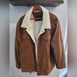 Lee Men’s Corduroy Sherpa-Lined Jacket | Size XXL